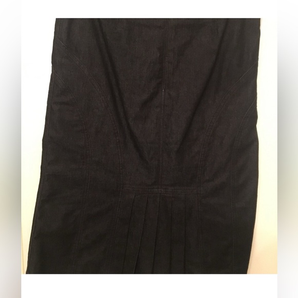 Bisou Bisou dark blue denim skirt - Picture 3 of 5